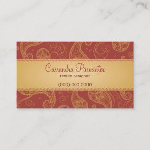 Sumptuous Paisley Business Card