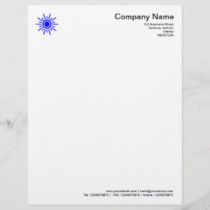 Sun 02 - Blue Letterhead