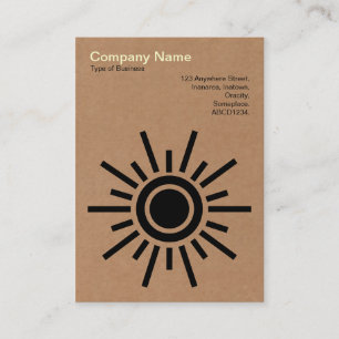 Sun 02 - Cardboard Business Card