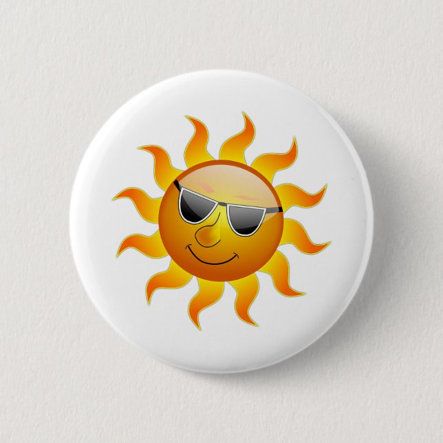 Sun 🌞 2 inch round button (Front)