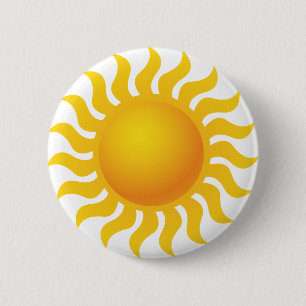 Sun 2 Inch Round Button