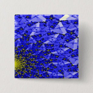 SUN 2 INCH SQUARE BUTTON