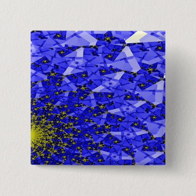 SUN 2 INCH SQUARE BUTTON (Front)