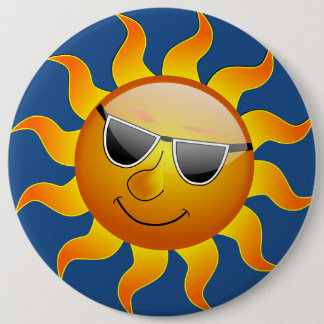 SUN 6 INCH ROUND BUTTON