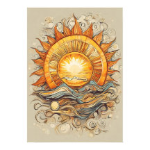 Sun Above Us Sun Illustration Imprimer, Poster