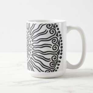 Sun Abstract Design Coffee Mug