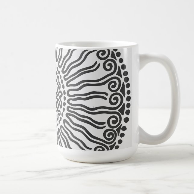 Sun Abstract Design Coffee Mug (Right)