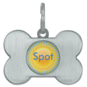 Sun and Beach Umbrella Pet Tag