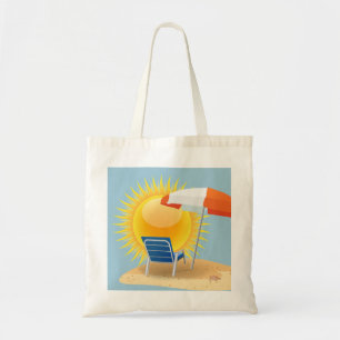 Sun and Beach Umbrella Tote Bag