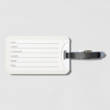 Sun and Clouds Luggage Tag