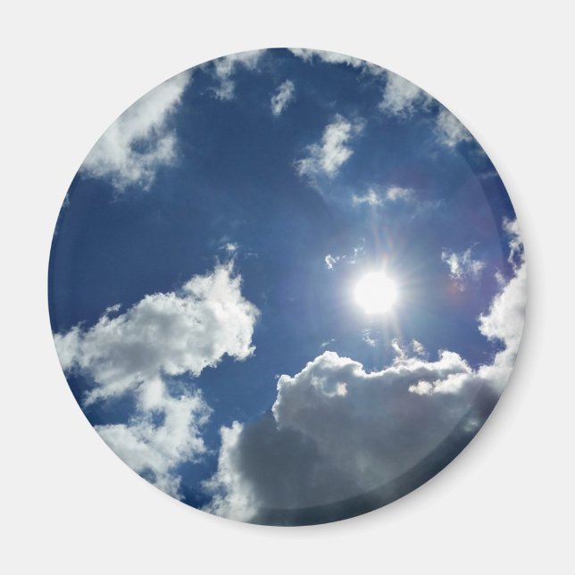 sun and clouds magnet (Front)
