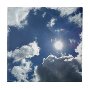 sun and clouds tile