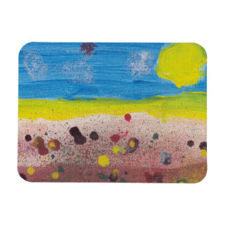 Sun and Flowers Magnet by Nate