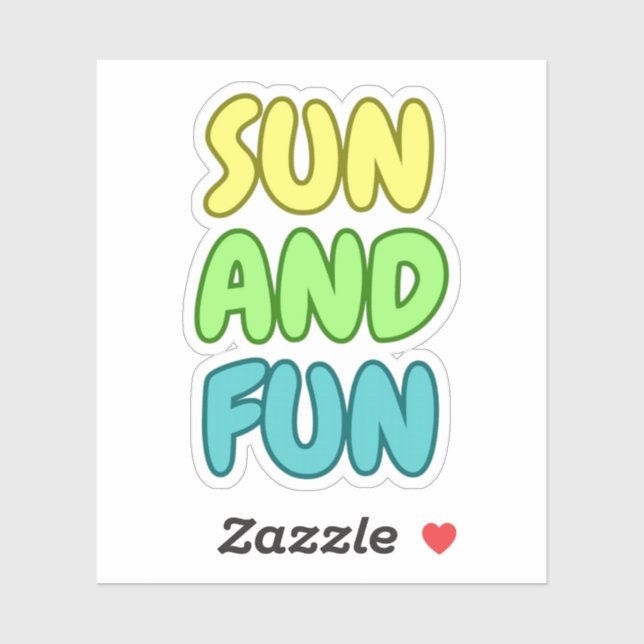 Sun And Fun Kiss-Cut Sticker (Sheet)