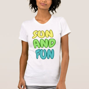 Sun And Fun  Slim Fit T-Shirt