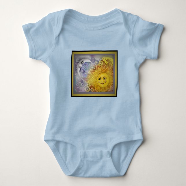 Sun and Moon  Baby Bodysuit (Front)
