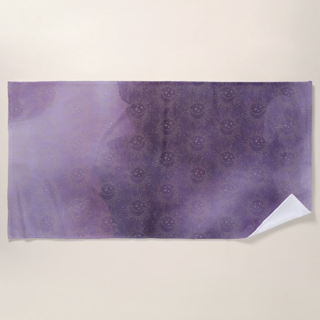 Sun and Moon Beach Towel (Front)