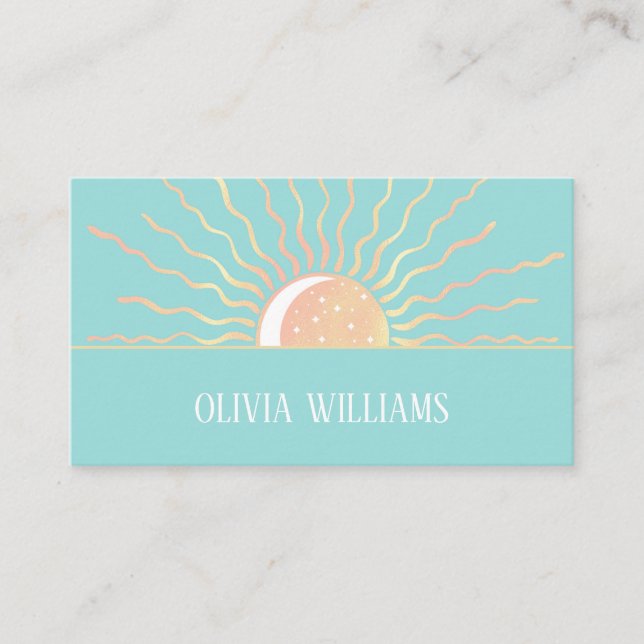 Sun And Moon Business Card (Front)