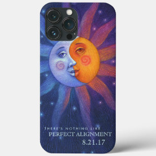 Sun and Moon Eclipse Perfect Alignment iPhone 13 Pro Max Case