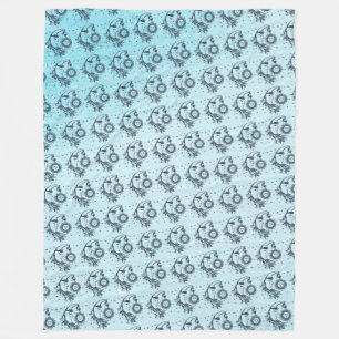 Sun and Moon Fleece Blanket
