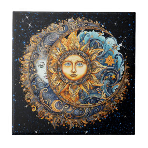 Sun and Moon Galaxy Tile