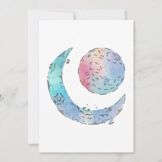 Sun and Moon Gallery Wrap Invitation