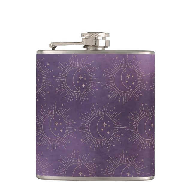 Sun and Moon Hip Flask (Front)