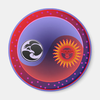 Sun and Moon in Balance Magnet