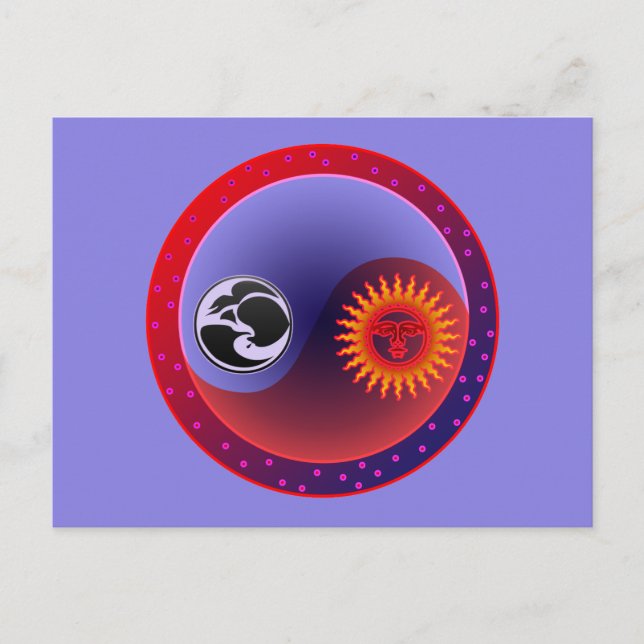Sun and Moon in Balance Postcard (Front)