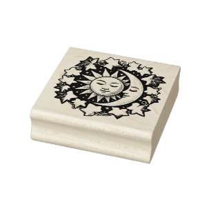 Sun and Moon Ivy                                   Rubber Stamp