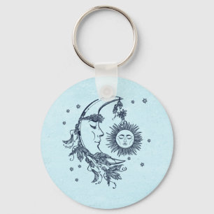 Sun and Moon Keychain