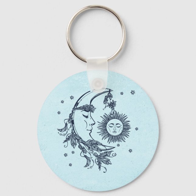 Sun and Moon Keychain (Front)