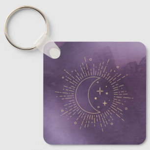 Sun and Moon Keychain