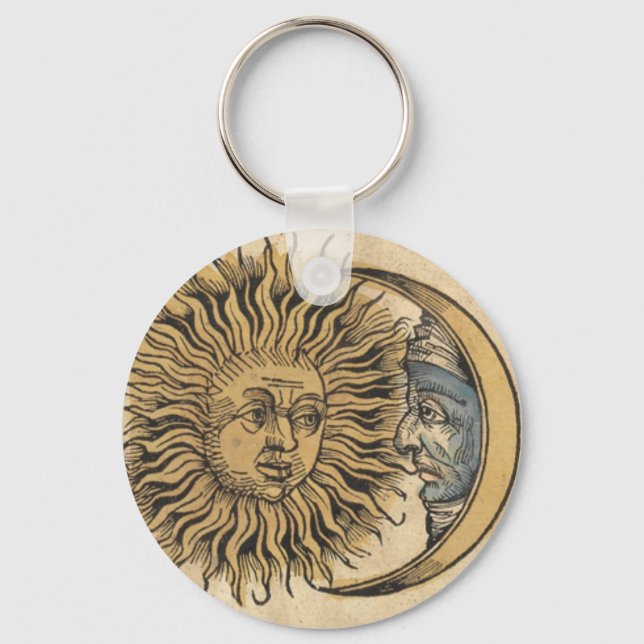 Sun and Moon Keychain (Front)