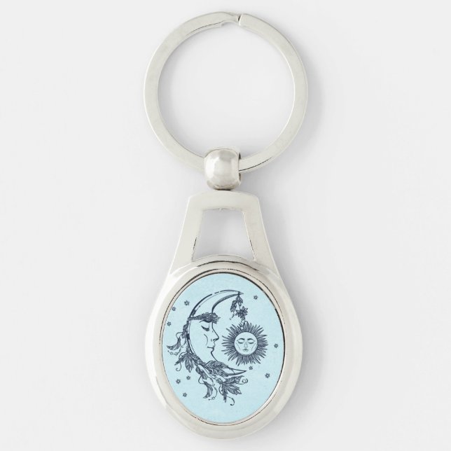 Sun and Moon Keychain (Front)