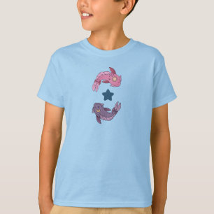 Sun and Moon Koi Fish   Celestial Pisces Art T-Shirt