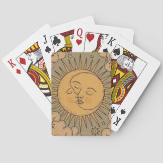 Sun and Moon Mandala Bandana Playing Cards