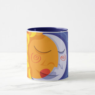 Sun and moon mug