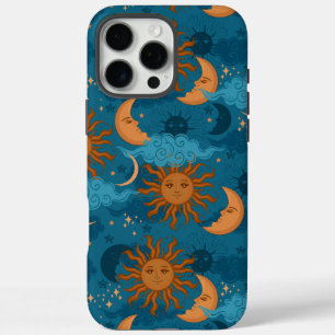 Sun And Moon On Blue iPhone 16 Pro Max Case