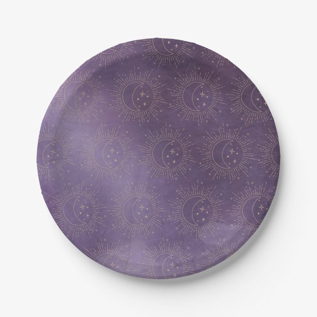Sun and Moon Paper Plate (Front)