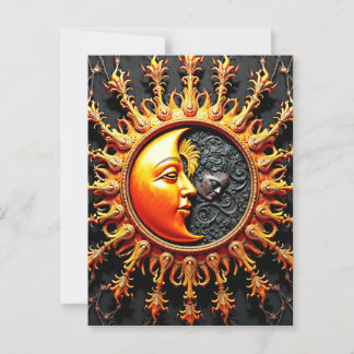 Sun and Moon Postcard