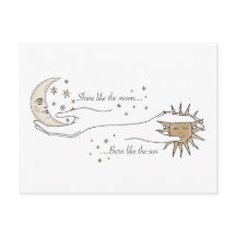 Sun and Moon Postcard