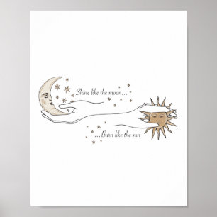 Sun and Moon Poster