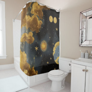Sun And Moon Shower Curtain