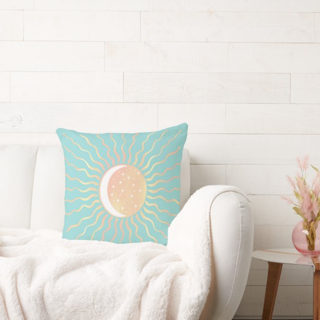 Sun And Moon Throw Pillow (Couch)