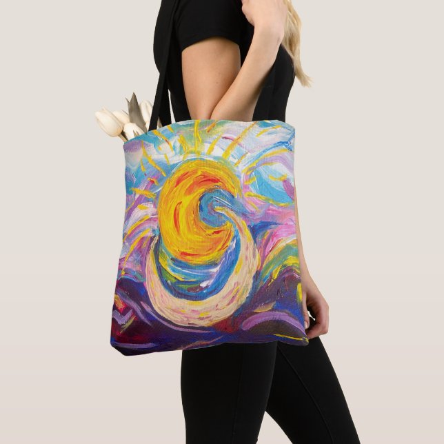 "Sun and Moon" Tote Bag (medium) (Close Up)
