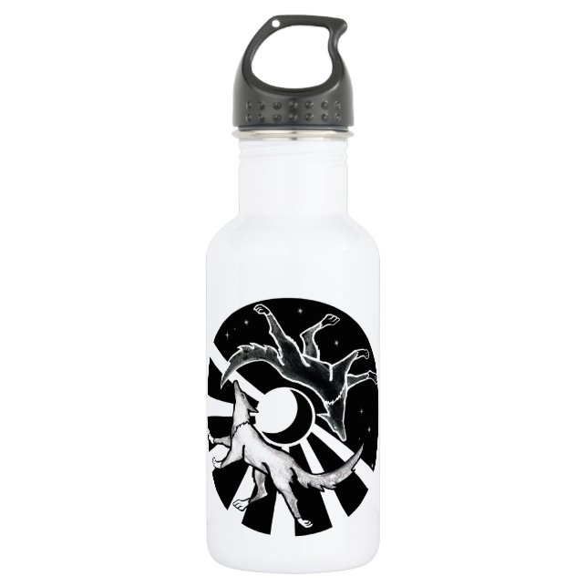 Sun and Moon Wolves 532 Ml Water Bottle (Front)