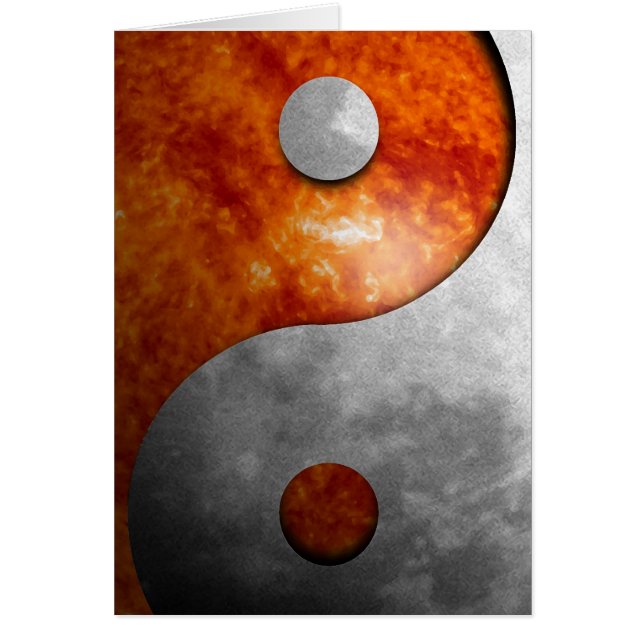 Sun and Moon Yin and Yang Symbol (Front)