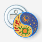 Sun and Moon Yin Yang Colourful