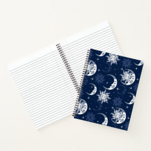Sun And Moons Spiral Notebook